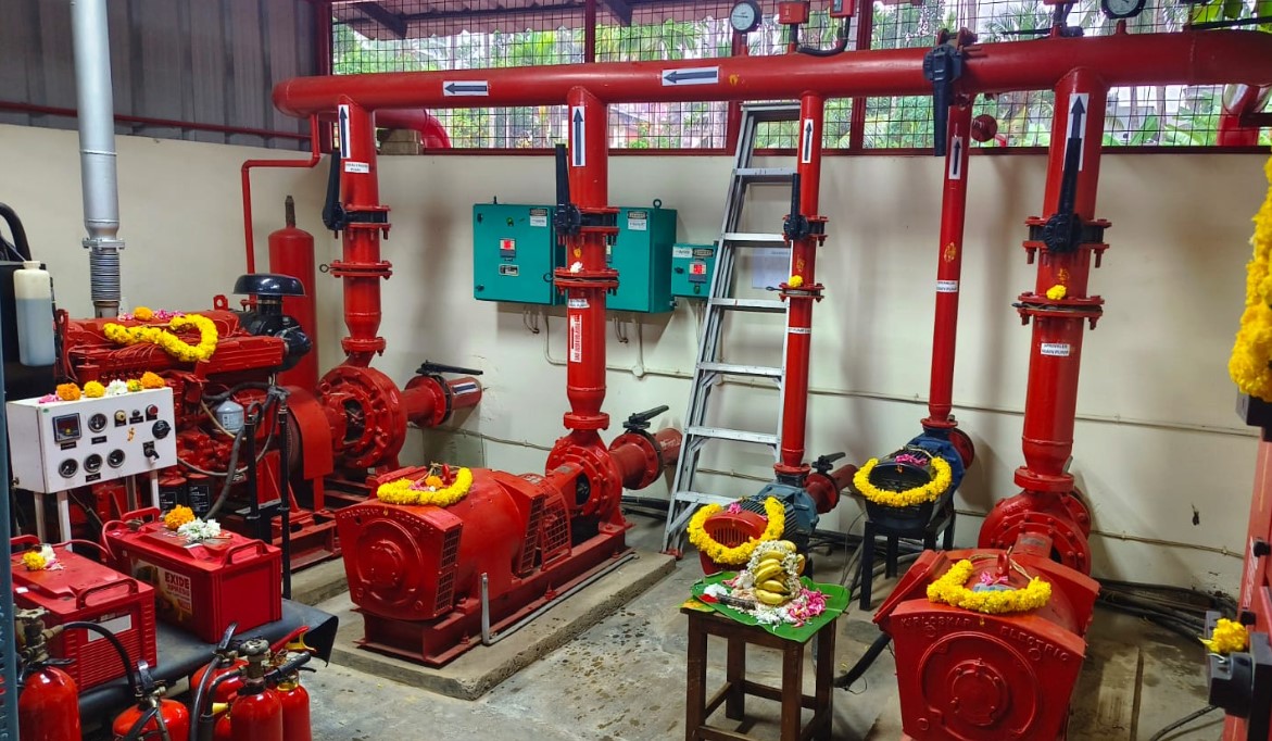 Fire pump room installation